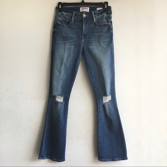 🚫SOLD🚫FRAME DENIM Le Crop Mini Boot Jeans - Picture 4 of 8